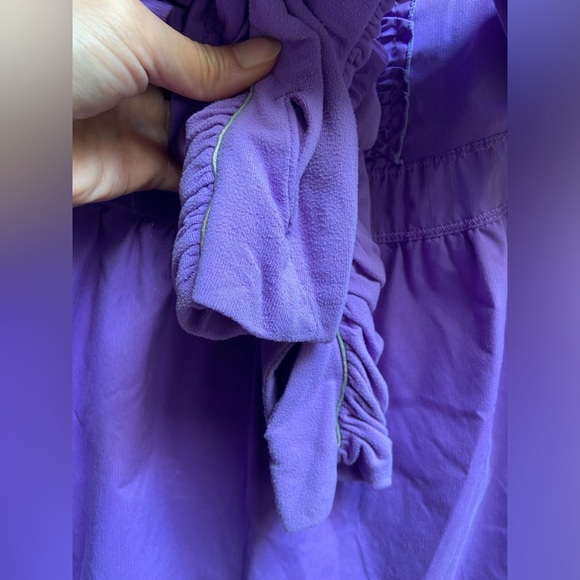 Lululemon Athletica Purple Run Hustle Wind Breaker Rain Hooded Jacket  Size 4 - Picture 6 of 11